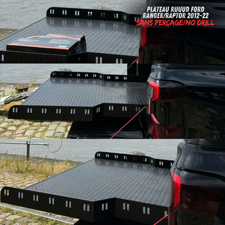 RUUUD Ford Ranger/Raptor Sliding Platform 2012 to 2022 (Without Drilling) RUUUD 20-10010 Xperts4x4