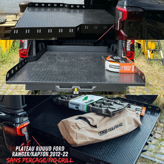 RUUUD Ford Ranger/Raptor Sliding Platform 2012 to 2022 (Without Drilling) RUUUD 20-10010 Xperts4x4