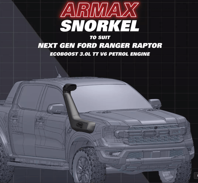 Snorkel Ford RAPTOR 2023+ | 3.0L V6 Petrol | Safari 4x4 Armax - Safari 4x4 - Xperts 4x4