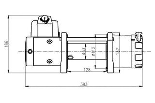 T-MAX Winch ATW-6000 | 2720 Kg | 12V - Steel Cable - T-MAX - Xperts 4x4