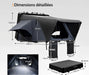 Rooftop Tent Aluminium - Suitable for 3/4 persons SANHIMA Xperts 4x4