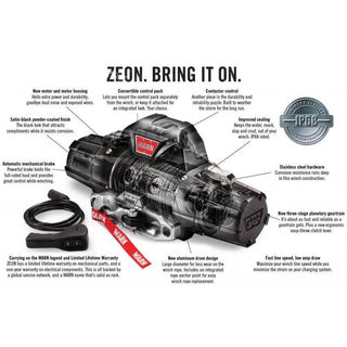 Winch WARN Zeon 10S CE-12V 4.5T - Synthetique Warn 89680 Xperts4x4