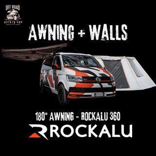 Awning 180° + Walls - ROCKALU 360 | Self-supporting on Xperts4x4 4x4 Off-Road Accessories