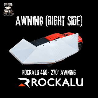 Awning 270° Right | ROCKALU 450 | Self-supporting on Xperts4x4 4x4 Off-Road Accessories