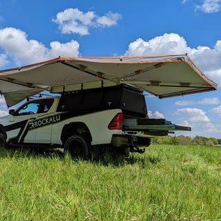 Awning 270° Left | ROCKALU 450 | Self-supporting on Xperts4x4 4x4 Off-Road Accessories