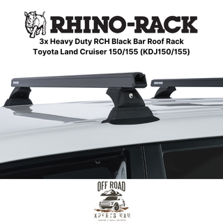 Kit 3x Roof-Bars Heavy-Duty - Toyota Land Cruiser 150/155 | RHINO-RACK on Xperts4x4 4x4 Off-Road Accessories