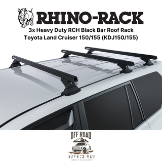 Kit 3x Roof-Bars Heavy-Duty - Toyota Land Cruiser 150/155 | RHINO-RACK on Xperts4x4 4x4 Off-Road Accessories