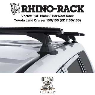 Kit 3x Roof-Bars Vortex - Toyota Land Cruiser 150/155 | RHINO-RACK on Xperts4x4 4x4 Off-Road Accessories