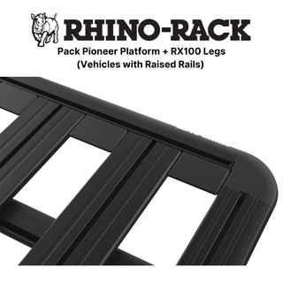 Roof Rack Kit 1500x1240mm on Longitudinal Bars | RHINO-RACK on Xperts4x4 4x4 Off-Road Accessories