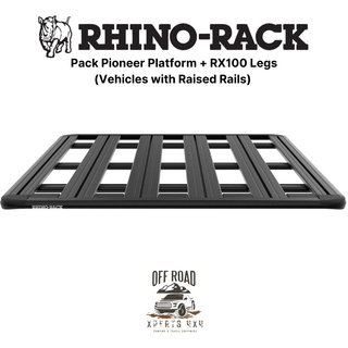 Roof Rack Kit 1500x1240mm on Longitudinal Bars | RHINO-RACK on Xperts4x4 4x4 Off-Road Accessories