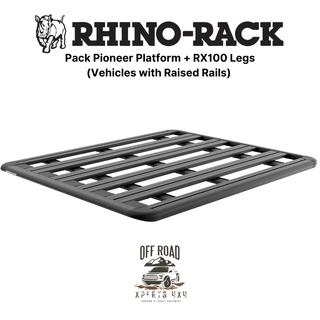 Roof Rack Kit 1500x1240mm on Longitudinal Bars | RHINO-RACK on Xperts4x4 4x4 Off-Road Accessories