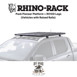 Roof Rack Kit 1500x1240mm on Longitudinal Bars | RHINO-RACK on Xperts4x4 4x4 Off-Road Accessories