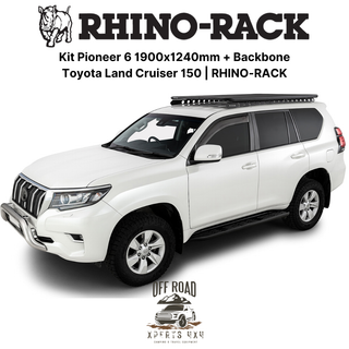 Kit Roof Rack 1900x1240mm with Backbone | Toyota Land Cruiser 150 | RHINO-RACK on Xperts4x4 4x4 Off-Road Accessories