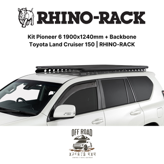 Kit Roof Rack 1900x1240mm with Backbone | Toyota Land Cruiser 150 | RHINO-RACK on Xperts4x4 4x4 Off-Road Accessories