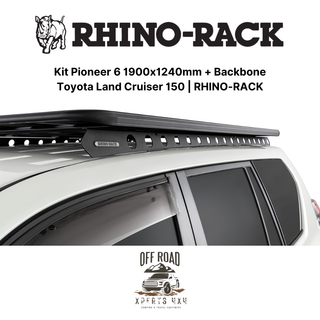 Kit Roof Rack 1900x1240mm with Backbone | Toyota Land Cruiser 150 | RHINO-RACK on Xperts4x4 4x4 Off-Road Accessories