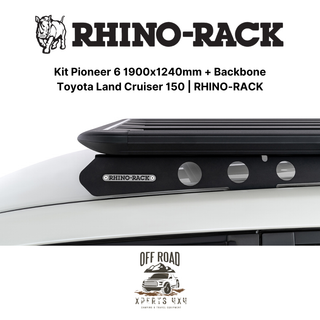 Kit Roof Rack 1900x1240mm with Backbone | Toyota Land Cruiser 150 | RHINO-RACK on Xperts4x4 4x4 Off-Road Accessories