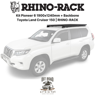 Kit Roof Rack 1900x1240mm with Backbone | Toyota Land Cruiser 150 | RHINO-RACK on Xperts4x4 4x4 Off-Road Accessories