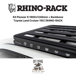 Kit Roof Rack 1900x1240mm with Backbone | Toyota Land Cruiser 150 | RHINO-RACK on Xperts4x4 4x4 Off-Road Accessories