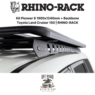 Kit Roof Rack 1900x1240mm with Backbone | Toyota Land Cruiser 150 | RHINO-RACK on Xperts4x4 4x4 Off-Road Accessories