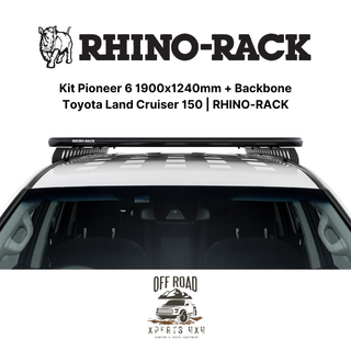 Kit Roof Rack 1900x1240mm with Backbone | Toyota Land Cruiser 150 | RHINO-RACK on Xperts4x4 4x4 Off-Road Accessories