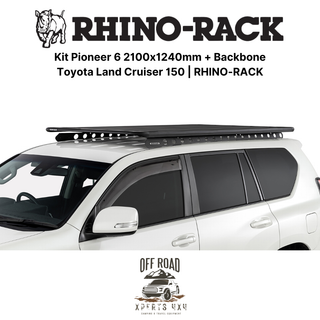 Roof Rack Kit 2100x1240mm with Backbone | Toyota Land Cruiser 150 | RHINO-RACK on Xperts4x4 4x4 Off-Road Accessories