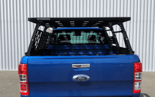 Roof Rack Kit Rhinorack on Tipper with Extendable Multi-Rack for Toyota Hilux REVO Extra Cab on Xperts4x4 4x4 Off-Road Accessories