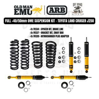 OME Suspension Kit +40/50mm - Toyota Land Cruiser Prado J250 2.8L Diesel on Xperts4x4 4x4 Off-Road Accessories