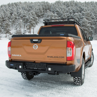 Rear Bumper Aluminium Rival4x4 | Nissan Navara NP300 2015+ on Xperts4x4 4x4 Off-Road Accessories