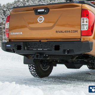 Rear Bumper Aluminium Rival4x4 | Nissan Navara NP300 2015+ on Xperts4x4 4x4 Off-Road Accessories