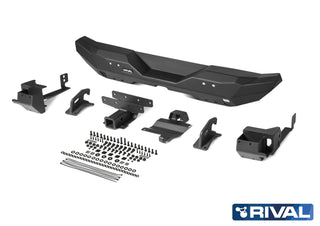 Rear Bumper STUBBY Aluminium Rival4x4 | Jeep Wrangler JL on Xperts4x4 4x4 Off-Road Accessories