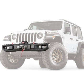 Winch Bracket WARN Jeep JL & JT - on Original Bumper on Xperts4x4 4x4 Off-Road Accessories