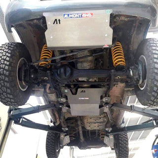 Skid Plate ALMONT4WD | Gearbox + Transfer | Toyota HDJ80/HZJ105 on Xperts4x4 4x4 Off-Road Accessories