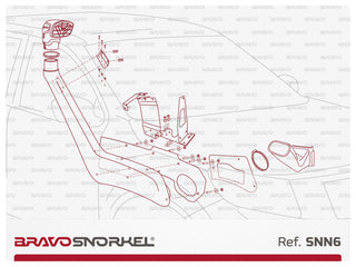 Snorkel Bravo 4x4 - Nissan Navara D23 NP300 2015+ on Xperts4x4 4x4 Off-Road Accessories