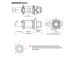 Winch COMEUP DS 16.5 RS 24V - Trail Edition - 7484 kg on Xperts4x4 4x4 Off-Road Accessories