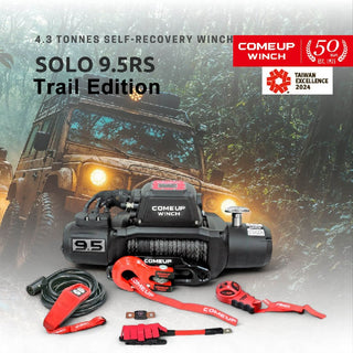 Winch COMEUP SOLO 9.5 RS 12V - 4 309 kg - Synthetic Cable on Xperts4x4 4x4 Off-Road Accessories