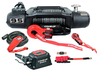 Winch COMEUP SOLO 9.5 RS 12V - 4 309 kg - Synthetic Cable on Xperts4x4 4x4 Off-Road Accessories