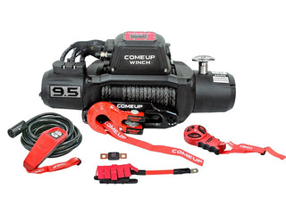 Winch COMEUP SOLO 9.5 RS 12V - 4 309 kg - Synthetic Cable on Xperts4x4 4x4 Off-Road Accessories