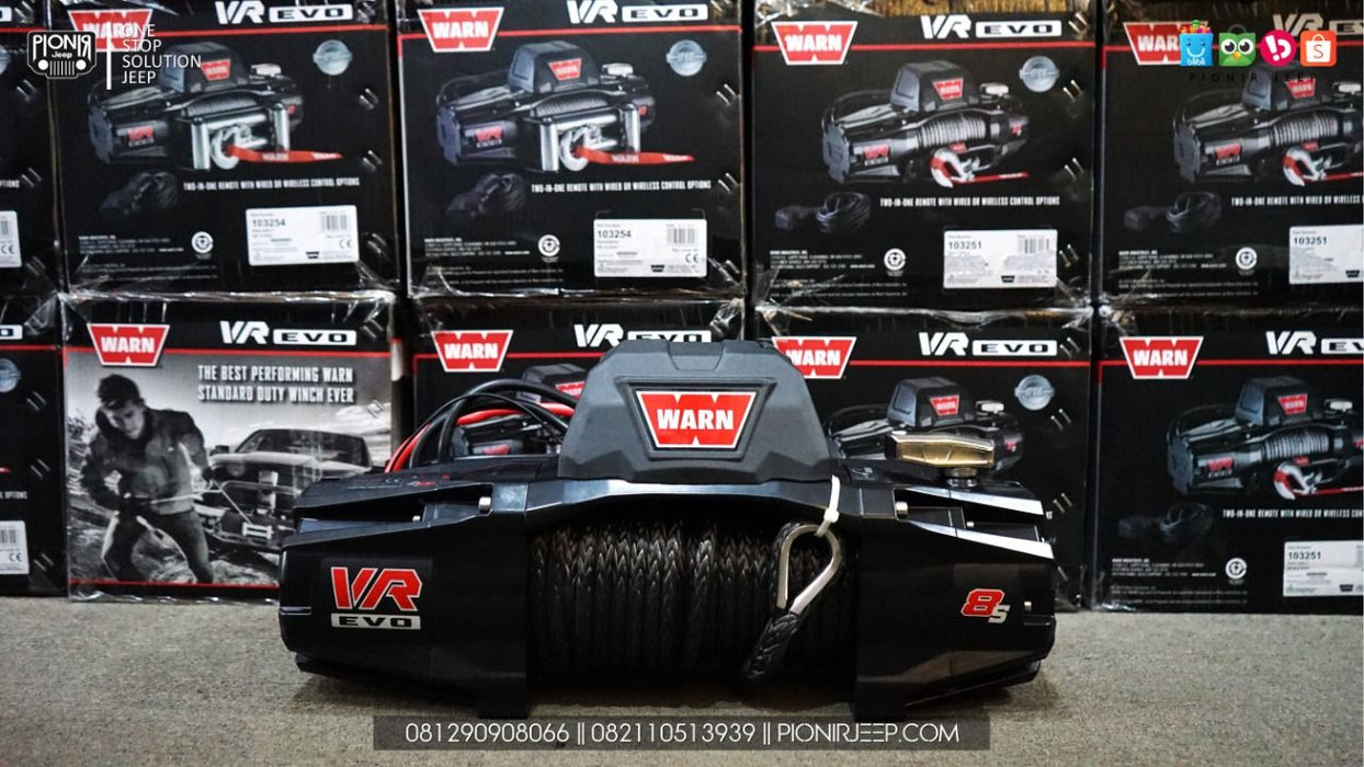 Winch WARN VR-EVO 8-S | 3.6 Tons | 12V | Synthetic 103251 Warn