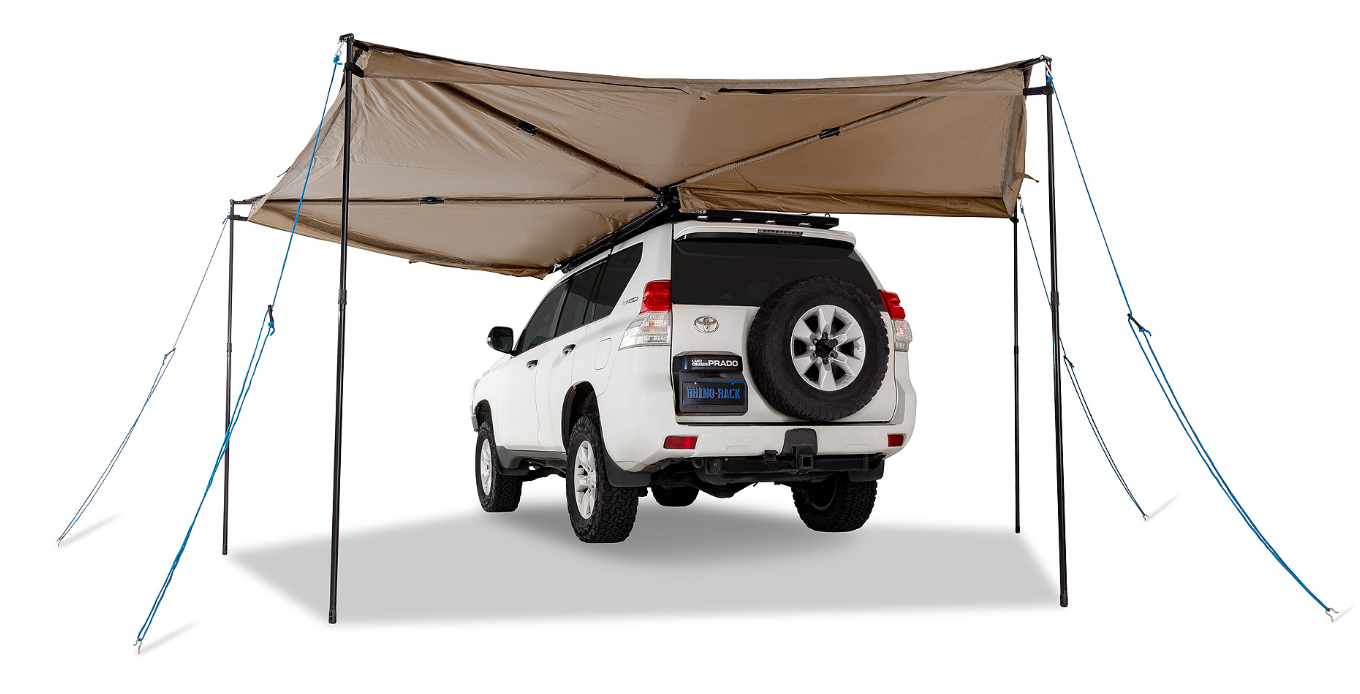 Circular Awning 270° RHINORACK Batwing 2.5m (left version) - with STOW IT 33114 fasteners Rhino Rack